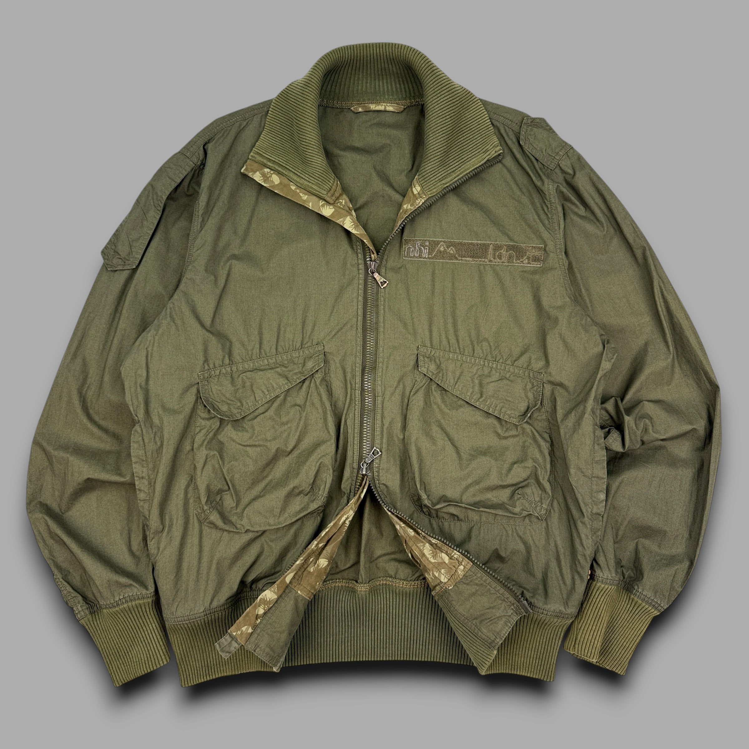 Maharishi 2000's technical lightweight dual pocket G8 wep military flight bomber jacket (M)