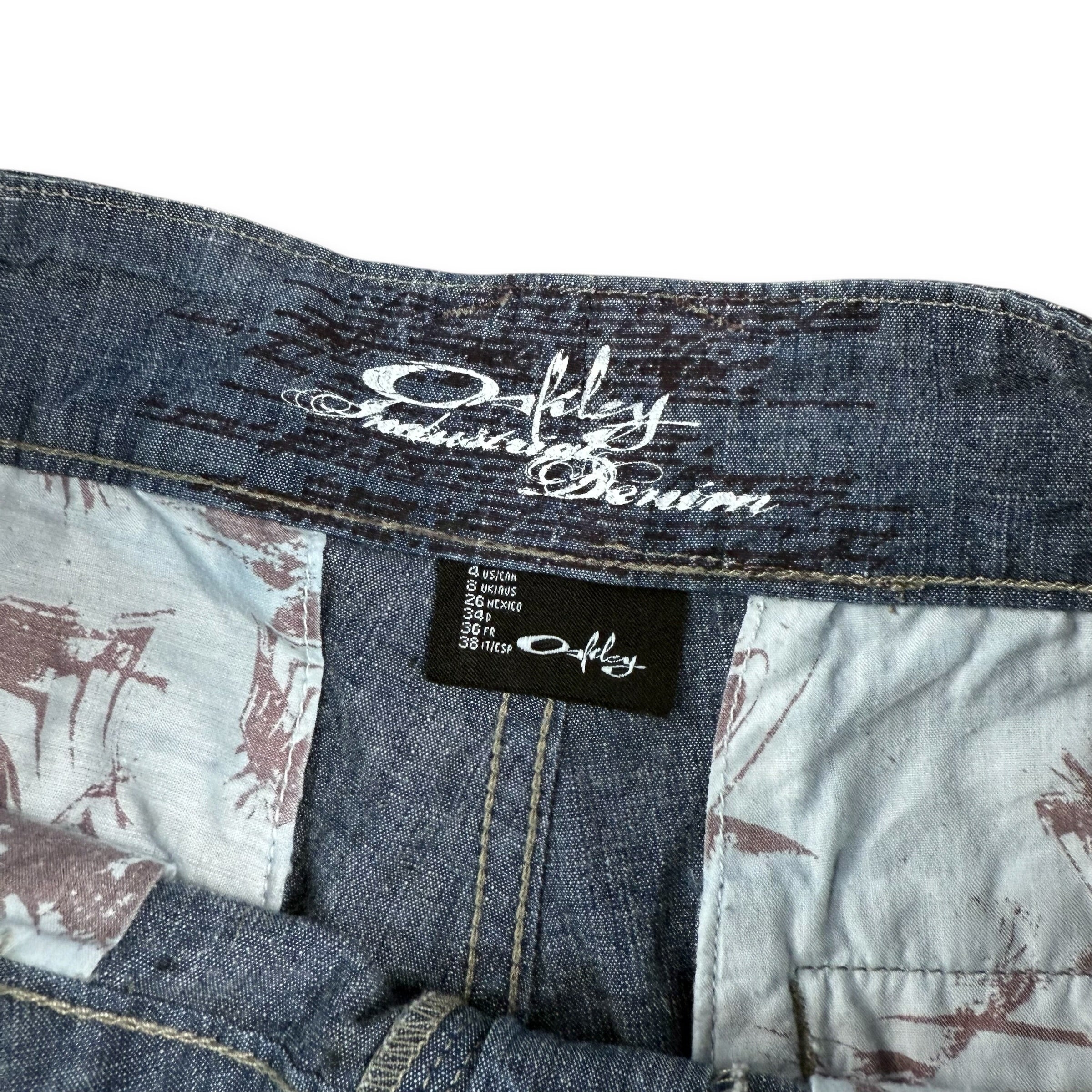 Oakley 2000's relaxed fit denim jorts (S)