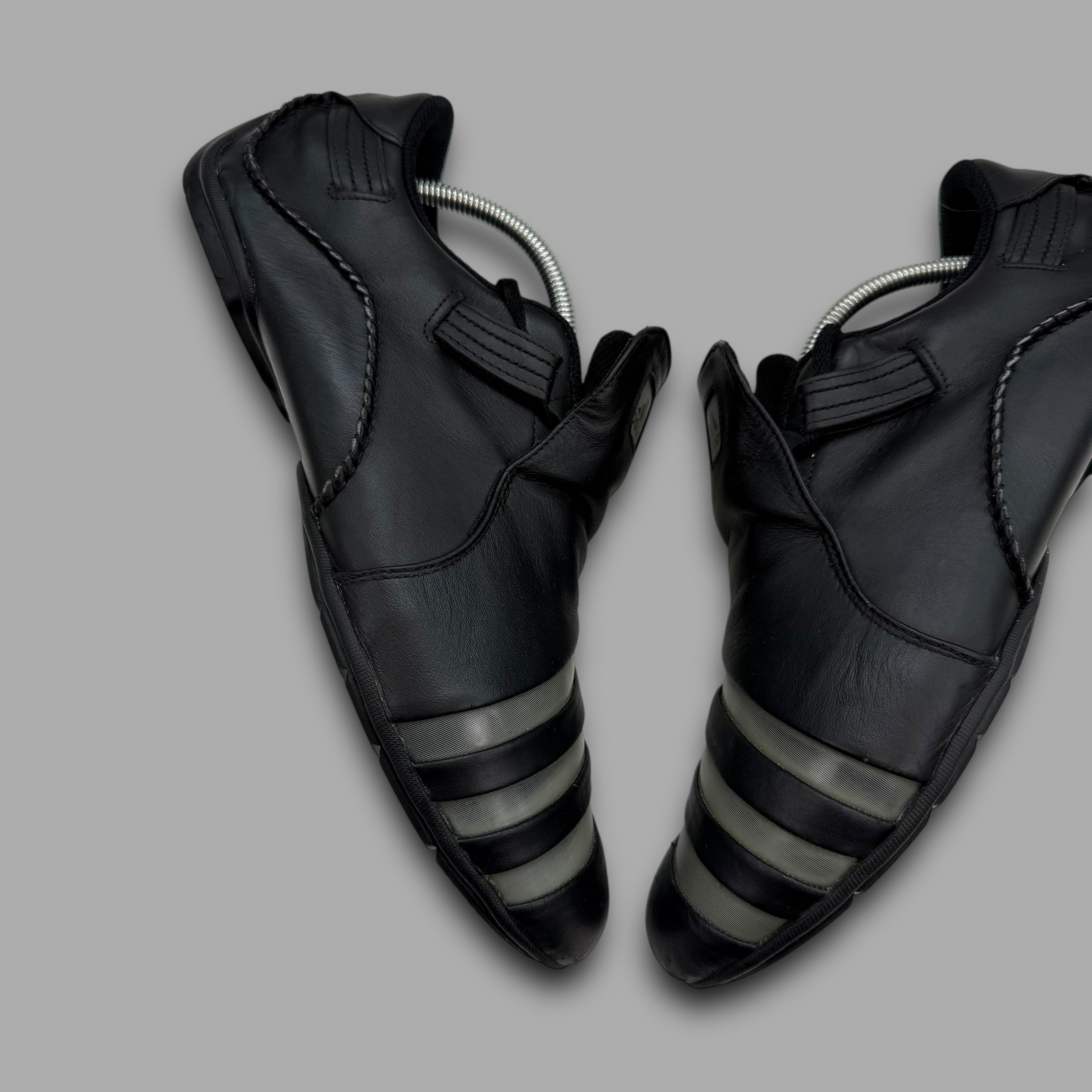 Adidas mactelo 2009 leather 'triple black' slip on (UK10.5)