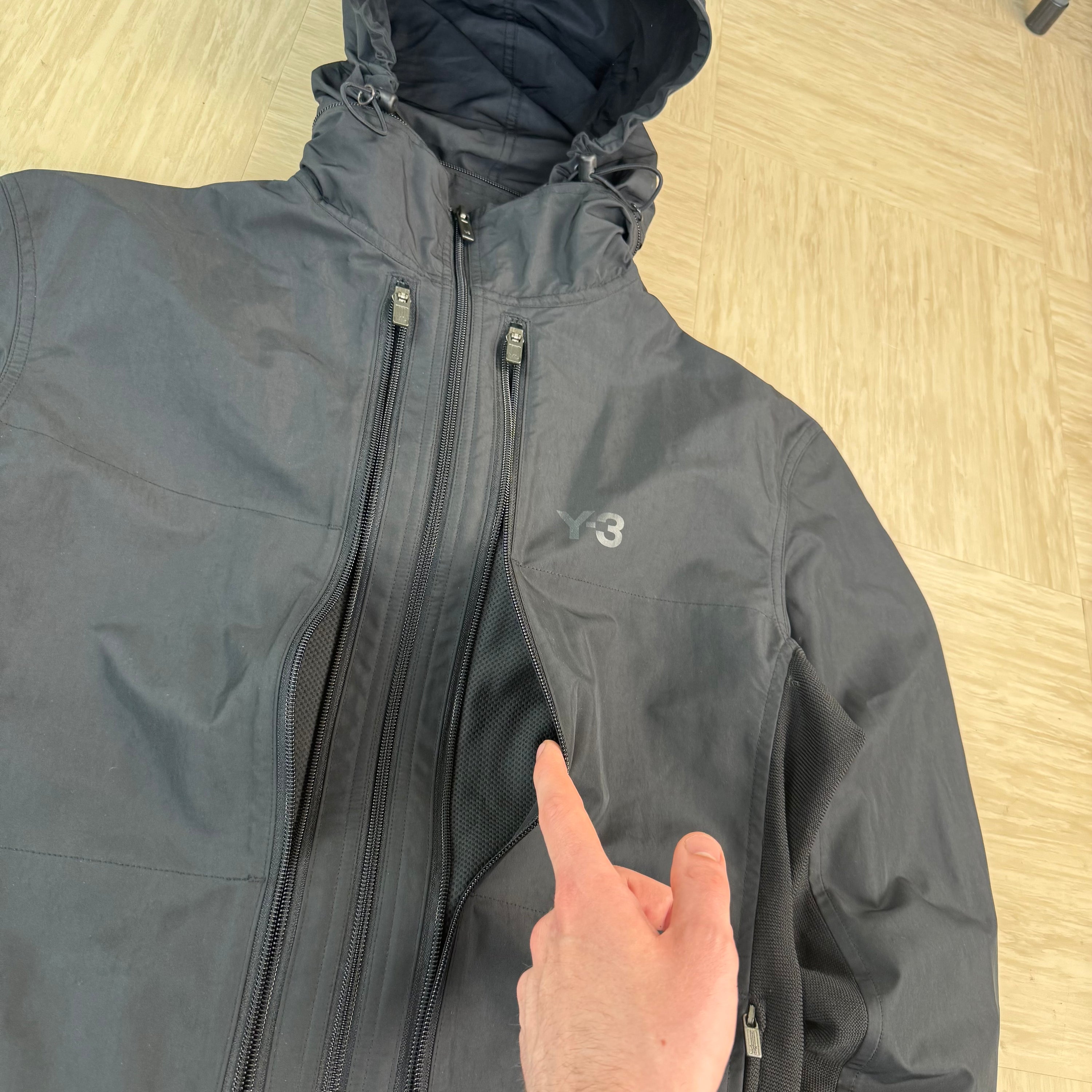 Adidas x Yohji Yamamoto sample 2000's technical hidden pocket Y3 jacket (M)