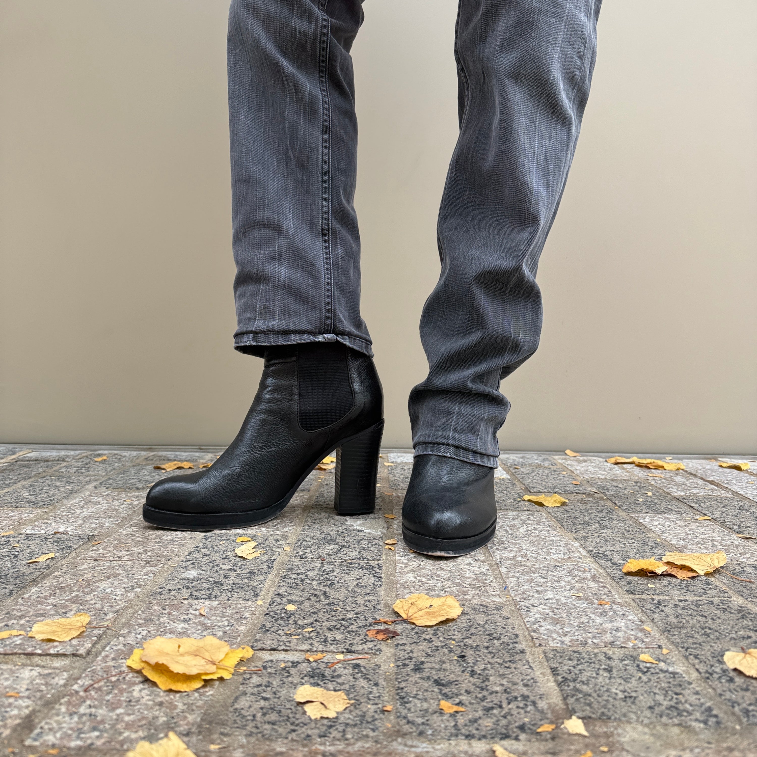 Roberto festa style block heel ankle boots (UK8)