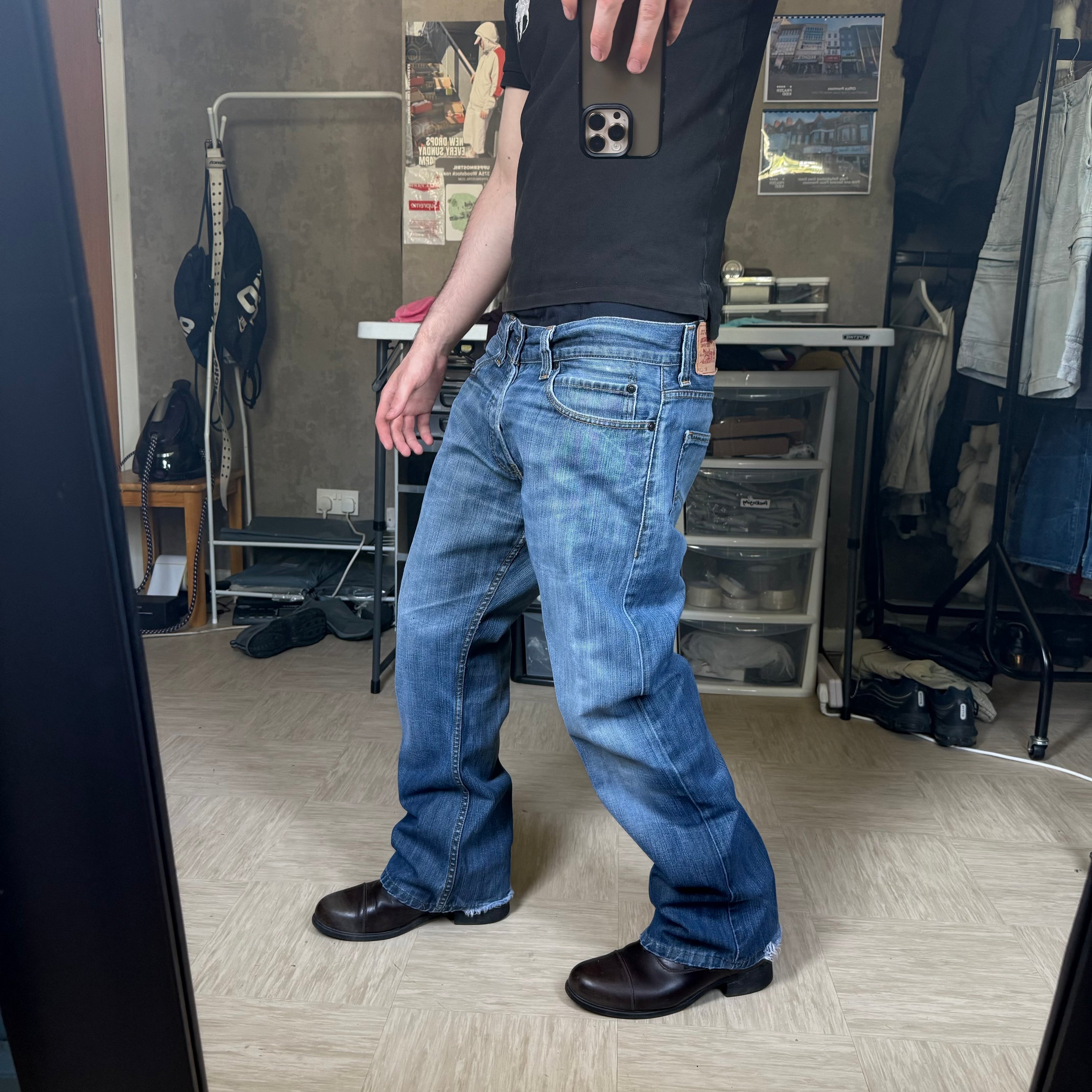 Levi's 512 2000's faded denim bootcut jeans (S)