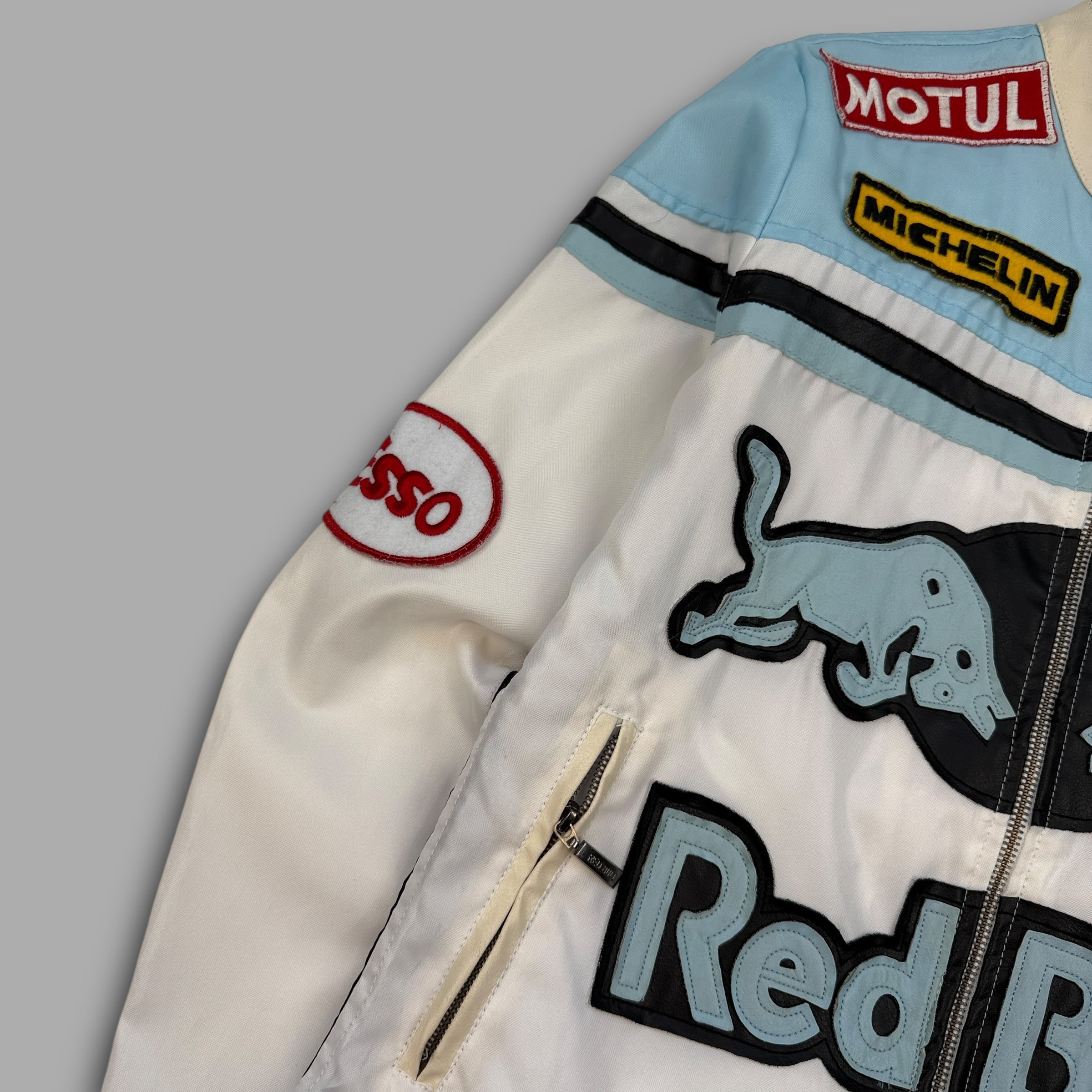 Redbull 2000's lightweight zip-up biker jacket (S)