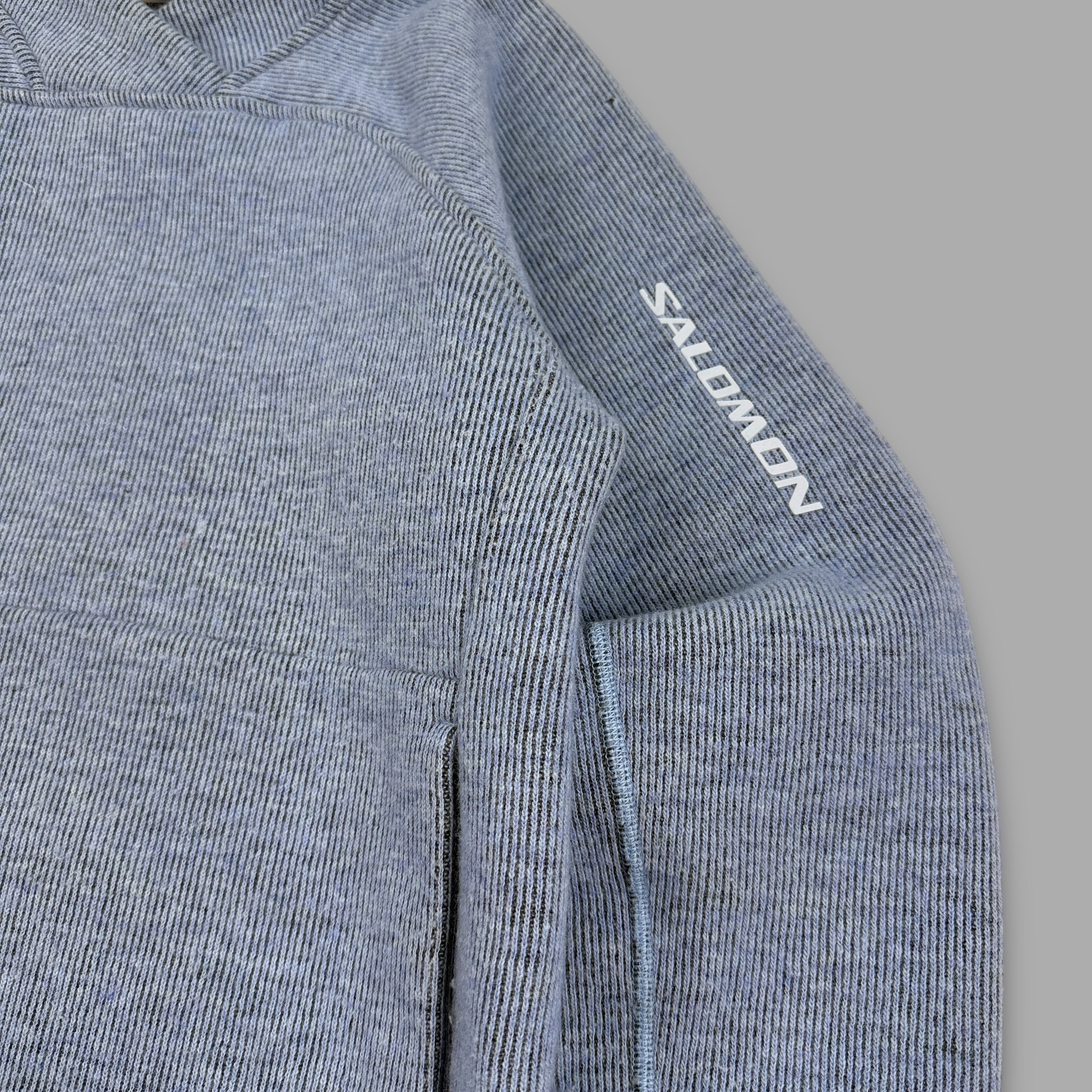 Salomon 2005 technical fleece lined ribbed knit pullover hoodie (S)