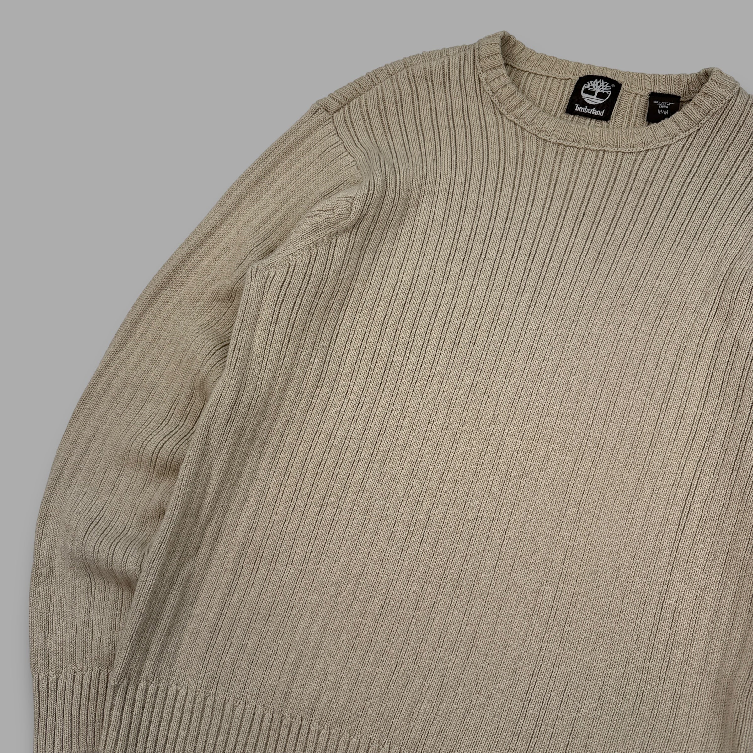 Timberland 2010 ribbed knit pullover sweatshirt (M)