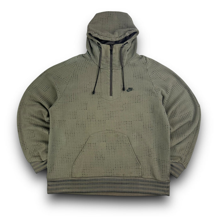 Nike 2000’s technical 1/2 zip digital-camo pullover hoodie (L)
