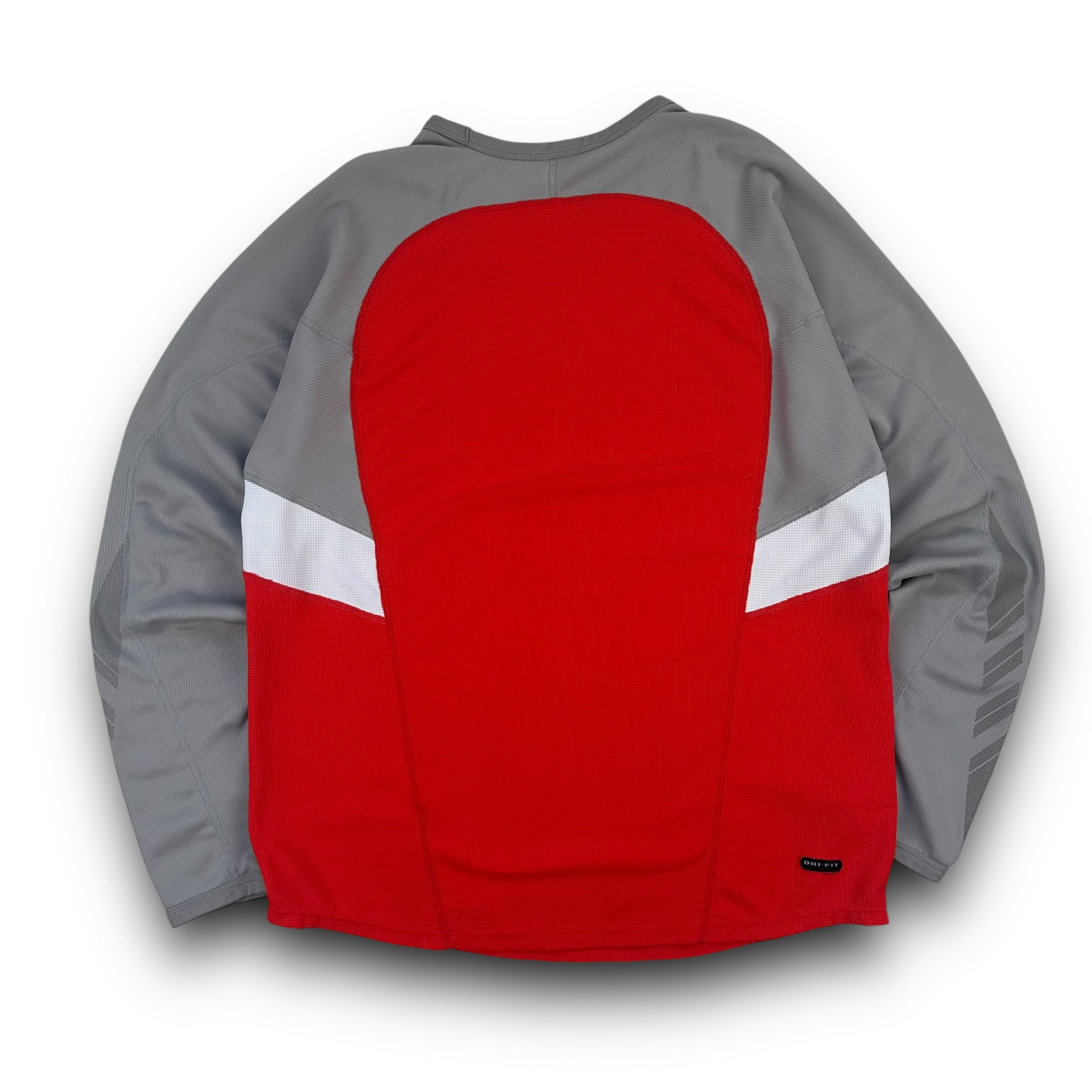 Nike dri-fit 2000's technical long sleeve with centre swoosh (L)