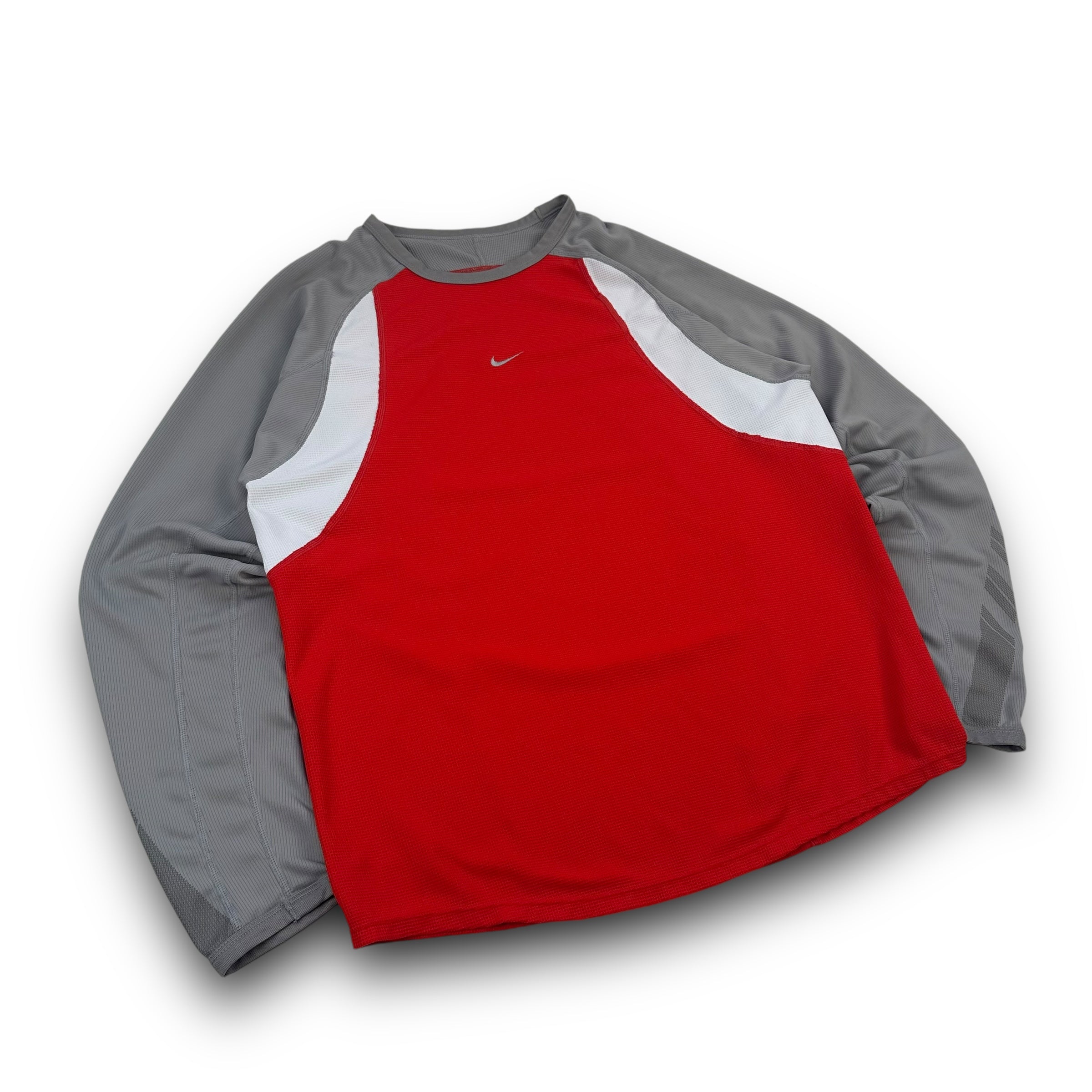 Nike dri-fit 2000's technical long sleeve with centre swoosh (L)